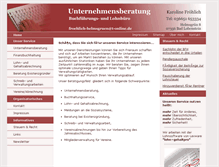 Tablet Screenshot of buchfuehrung-froehlich.de